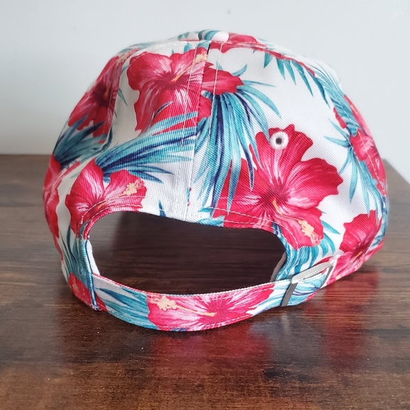 Boston Celtics Sharon Red Florial '47 Woman's Adjustable Clean Up Cap Hat - Picture 5 of 8